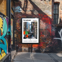 Koreatown Manhattan Urban Scene Cultural or Heritage Poster PosterGoat
