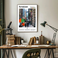 Koreatown Manhattan Urban Scene Cultural or Heritage Poster PosterGoat