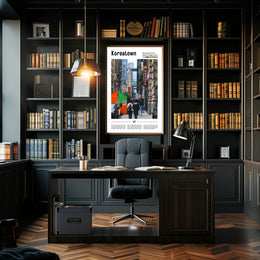 Koreatown Manhattan Urban Scene Cultural or Heritage Poster PosterGoat