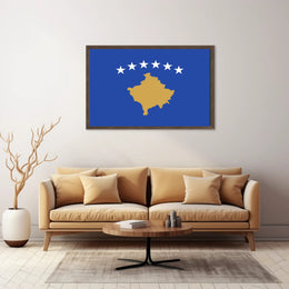 Kosovo Flag National Symbolism Wall Art Country Flag Poster PosterGoat