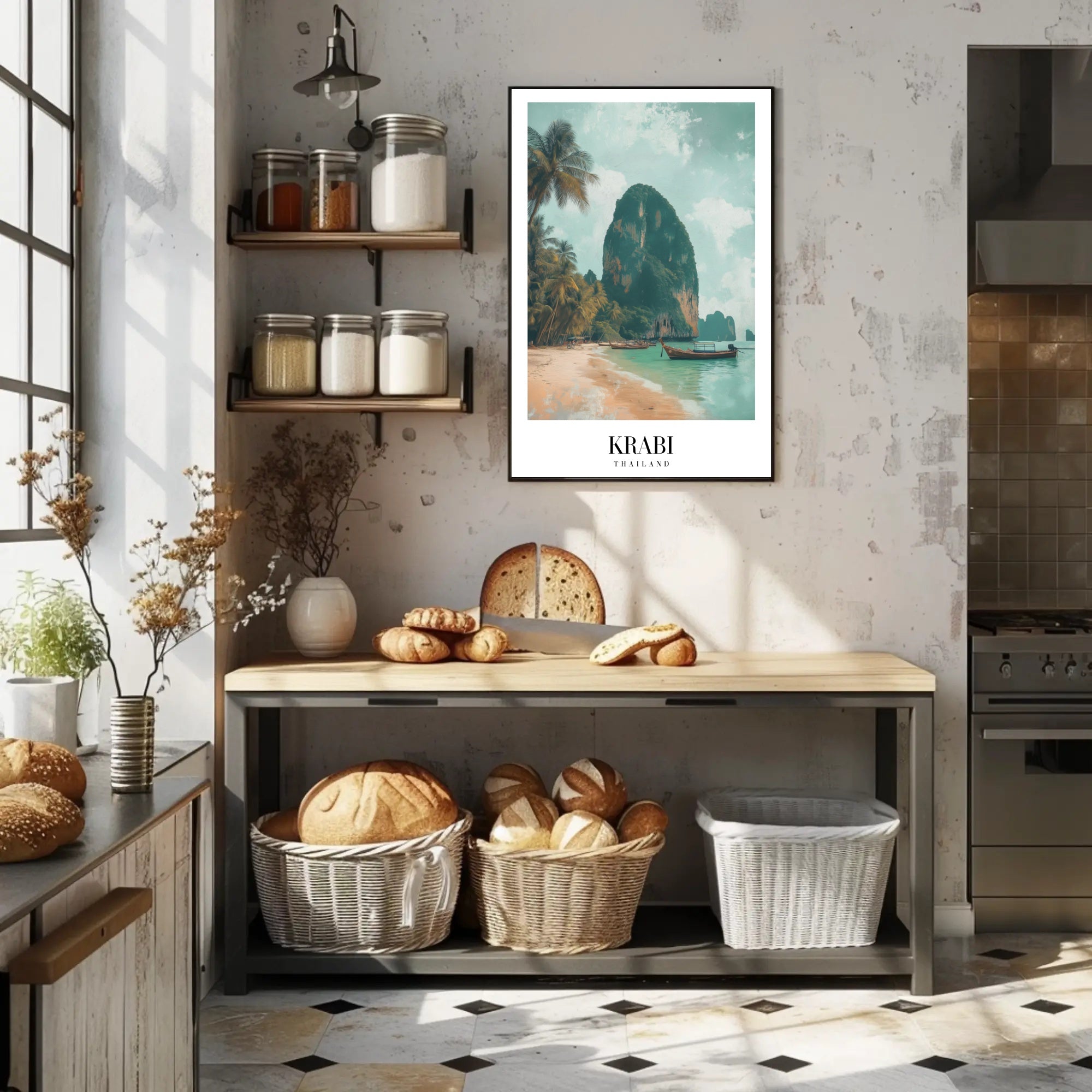 Krabi Thailand Scenic View Travel Poster PosterGoat