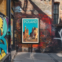 Krakow Poland Vintage Travel Art Print - Travel Poster PosterGoat