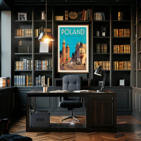Krakow Poland Vintage Travel Art Print - Travel Poster PosterGoat