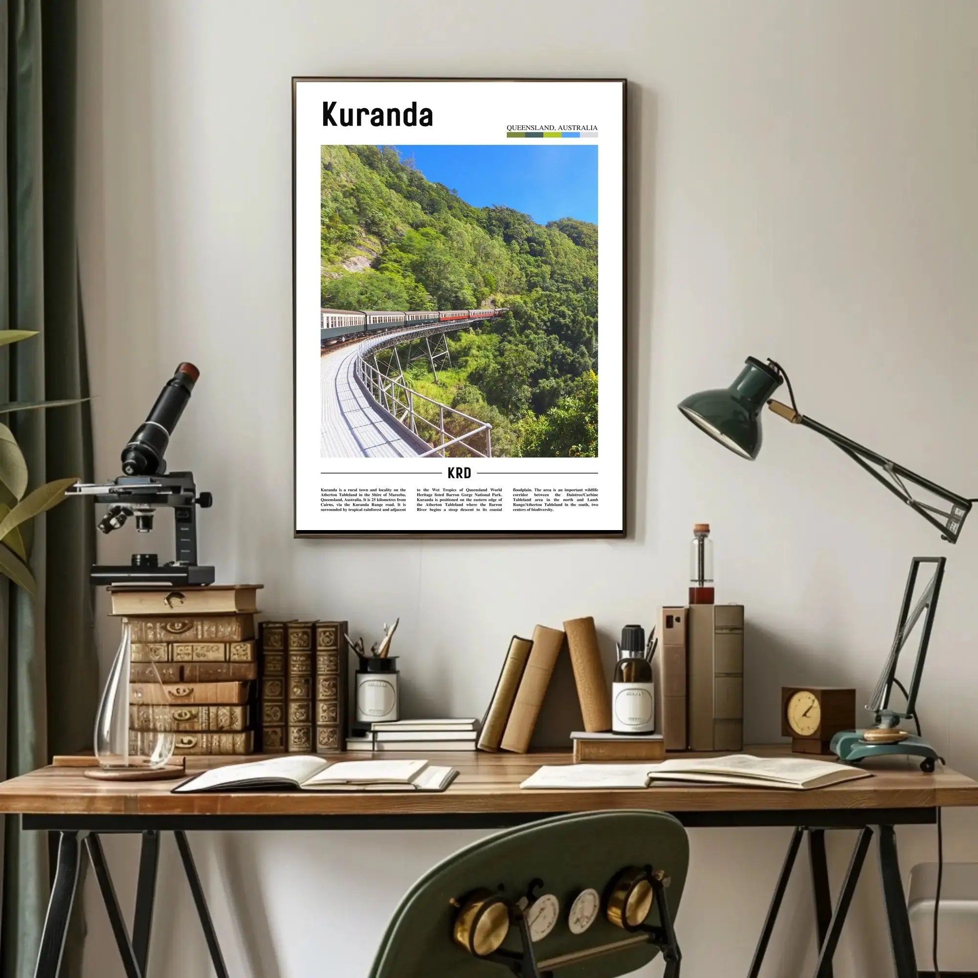 Kuranda Scenic Adventure Travel Poster PosterGoat
