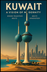 Kuwait A Vision of Modernity Poster PosterGoat