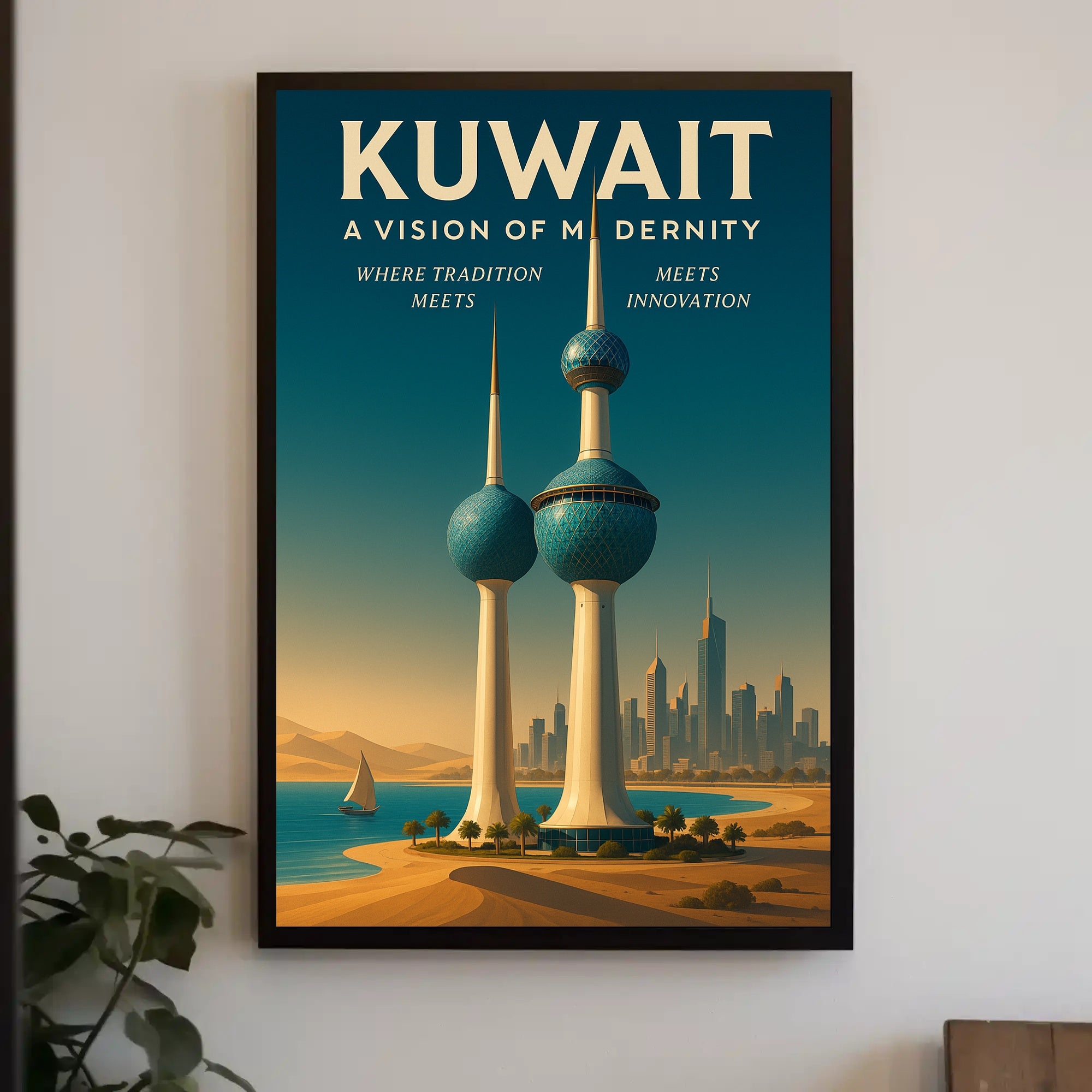 Kuwait A Vision of Modernity Poster PosterGoat