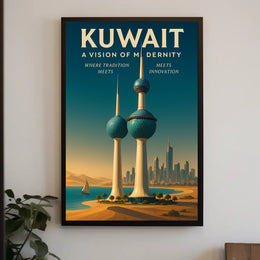Kuwait A Vision of Modernity Poster PosterGoat