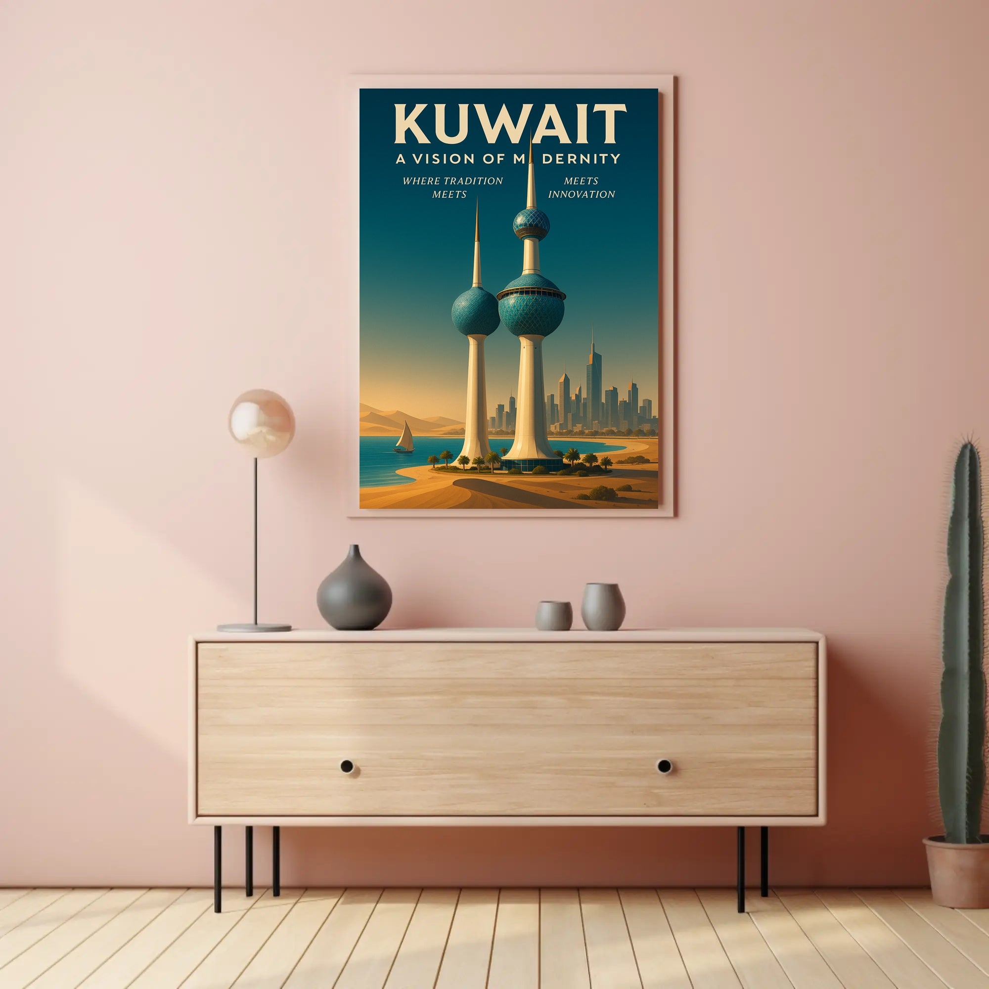 Kuwait A Vision of Modernity Poster PosterGoat