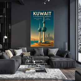 Kuwait A Vision of Modernity Poster PosterGoat