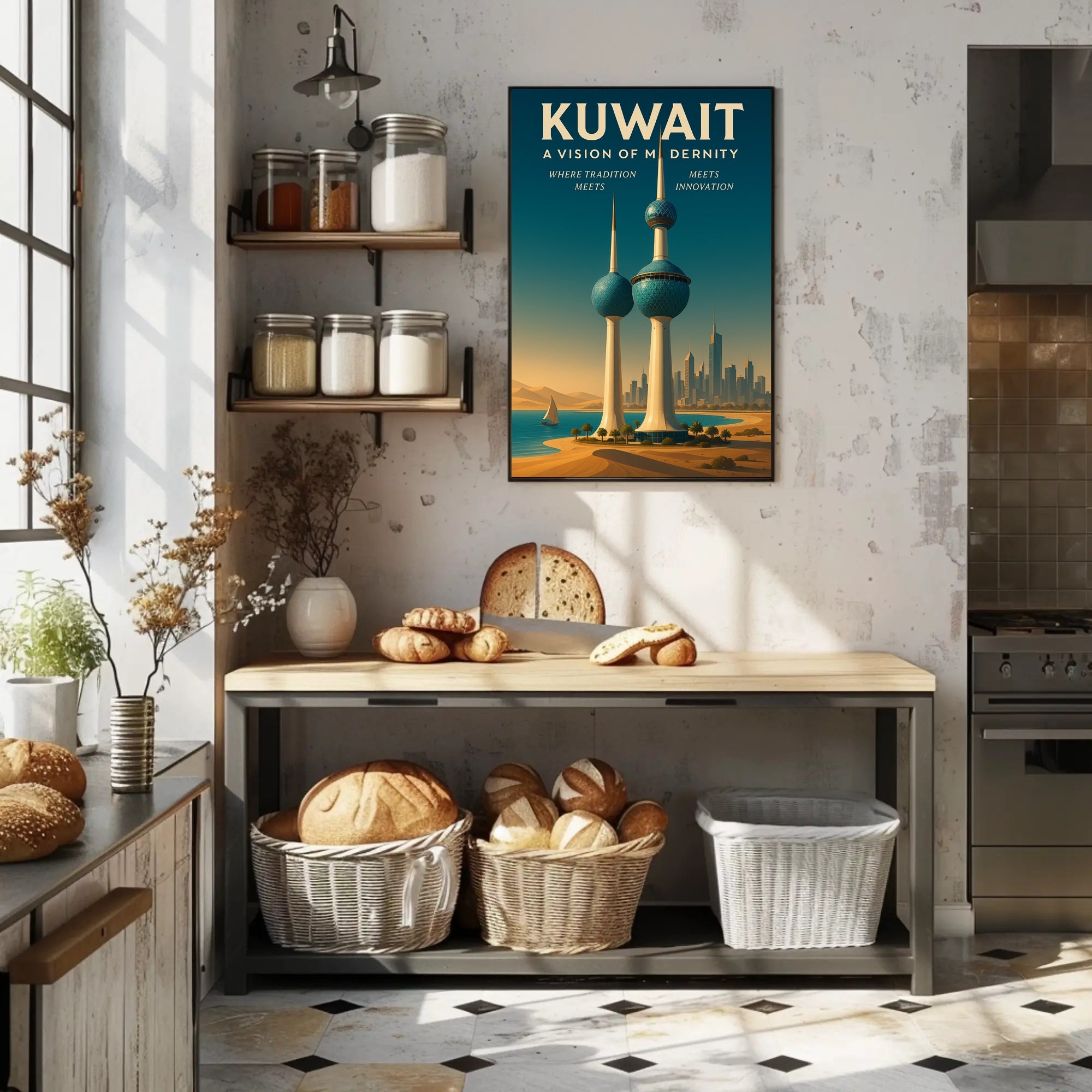 Kuwait A Vision of Modernity Poster PosterGoat