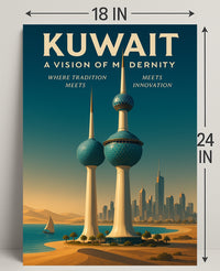 Kuwait A Vision of Modernity Poster PosterGoat