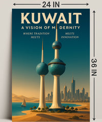 Kuwait A Vision of Modernity Poster PosterGoat