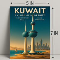 Kuwait A Vision of Modernity Poster PosterGoat