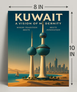 Kuwait A Vision of Modernity Poster PosterGoat