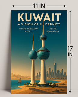 Kuwait A Vision of Modernity Poster PosterGoat