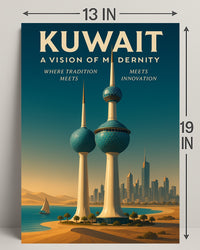 Kuwait A Vision of Modernity Poster PosterGoat