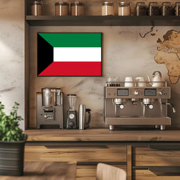 Kuwait National Flag Display: Country Flag Poster PosterGoat