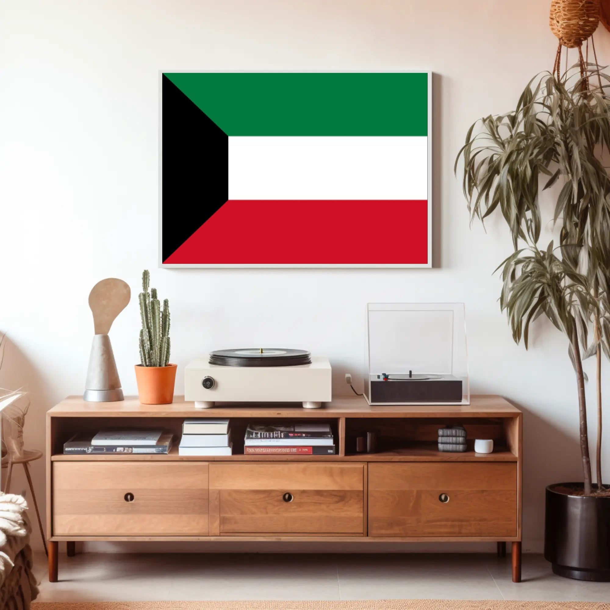 Kuwait National Flag Display: Country Flag Poster PosterGoat