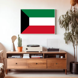 Kuwait National Flag Display: Country Flag Poster PosterGoat
