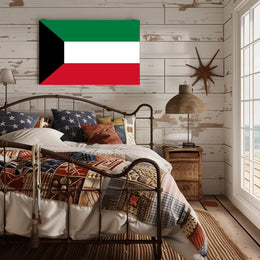 Kuwait National Flag Display: Country Flag Poster PosterGoat
