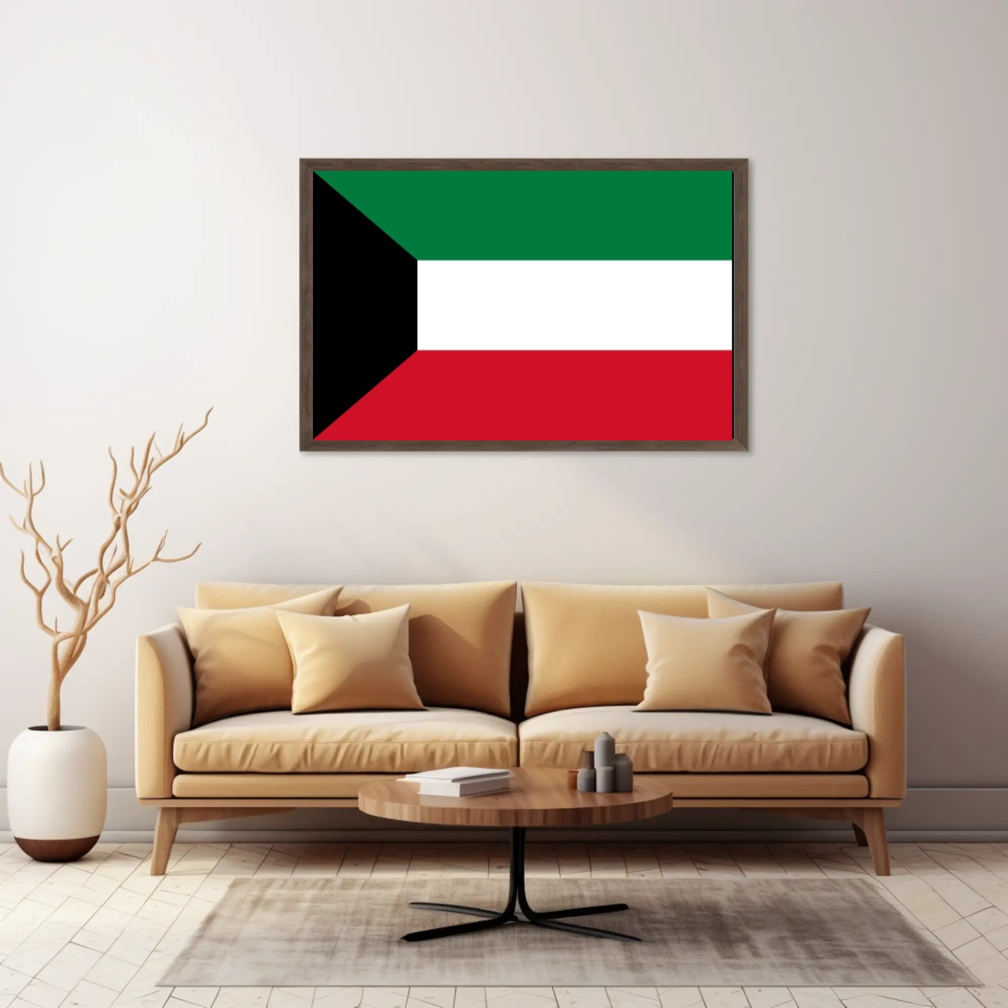 Kuwait National Flag Display: Country Flag Poster PosterGoat