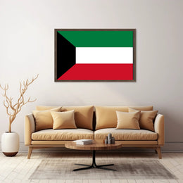 Kuwait National Flag Display: Country Flag Poster PosterGoat
