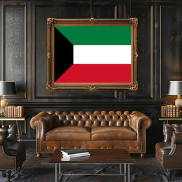 Kuwait National Flag Display: Country Flag Poster PosterGoat
