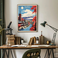 Kyoto Autumn Scenery: Vibrant Travel Poster PosterGoat