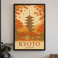 Kyoto Autumn Serenity Japanese Cultural Heritage Poster PosterGoat