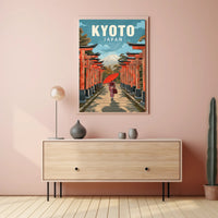 Kyoto Pathway to Mount Fuji Cultural or Heritage Poster PosterGoat