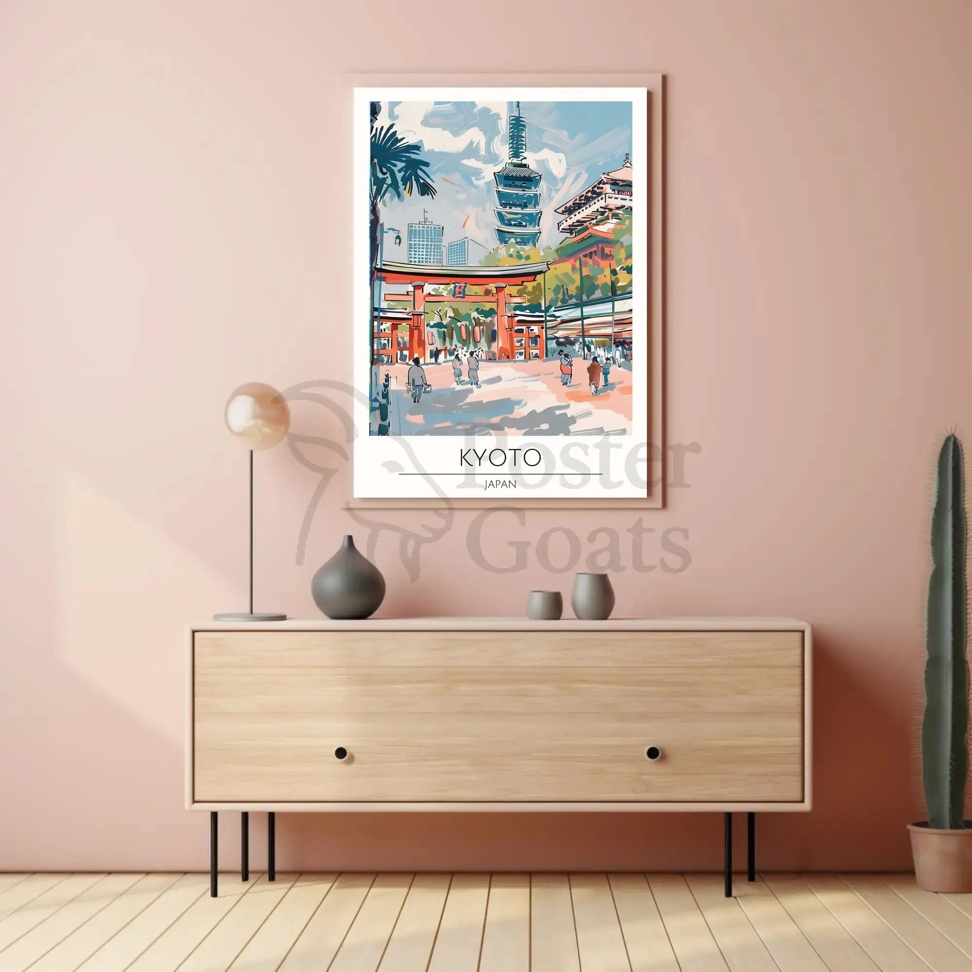 Kyoto Serenity: Impressionistic Travel Poster PosterGoat