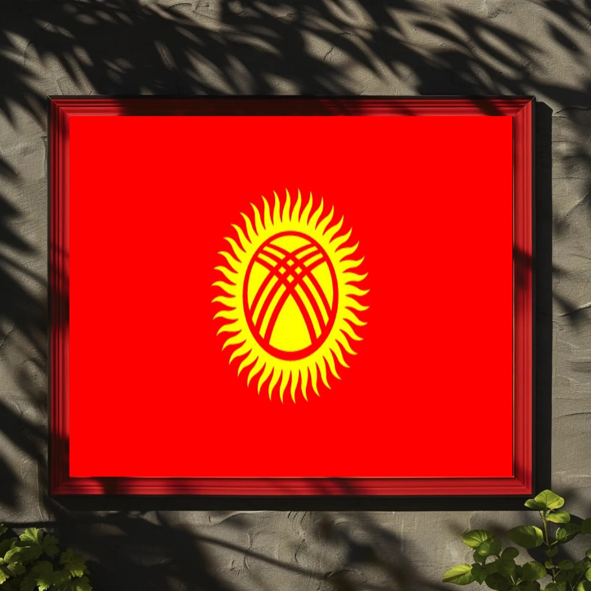 Kyrgyzstan Flag Art: National Pride Country Flag Poster PosterGoat