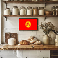 Kyrgyzstan Flag Art: National Pride Country Flag Poster PosterGoat