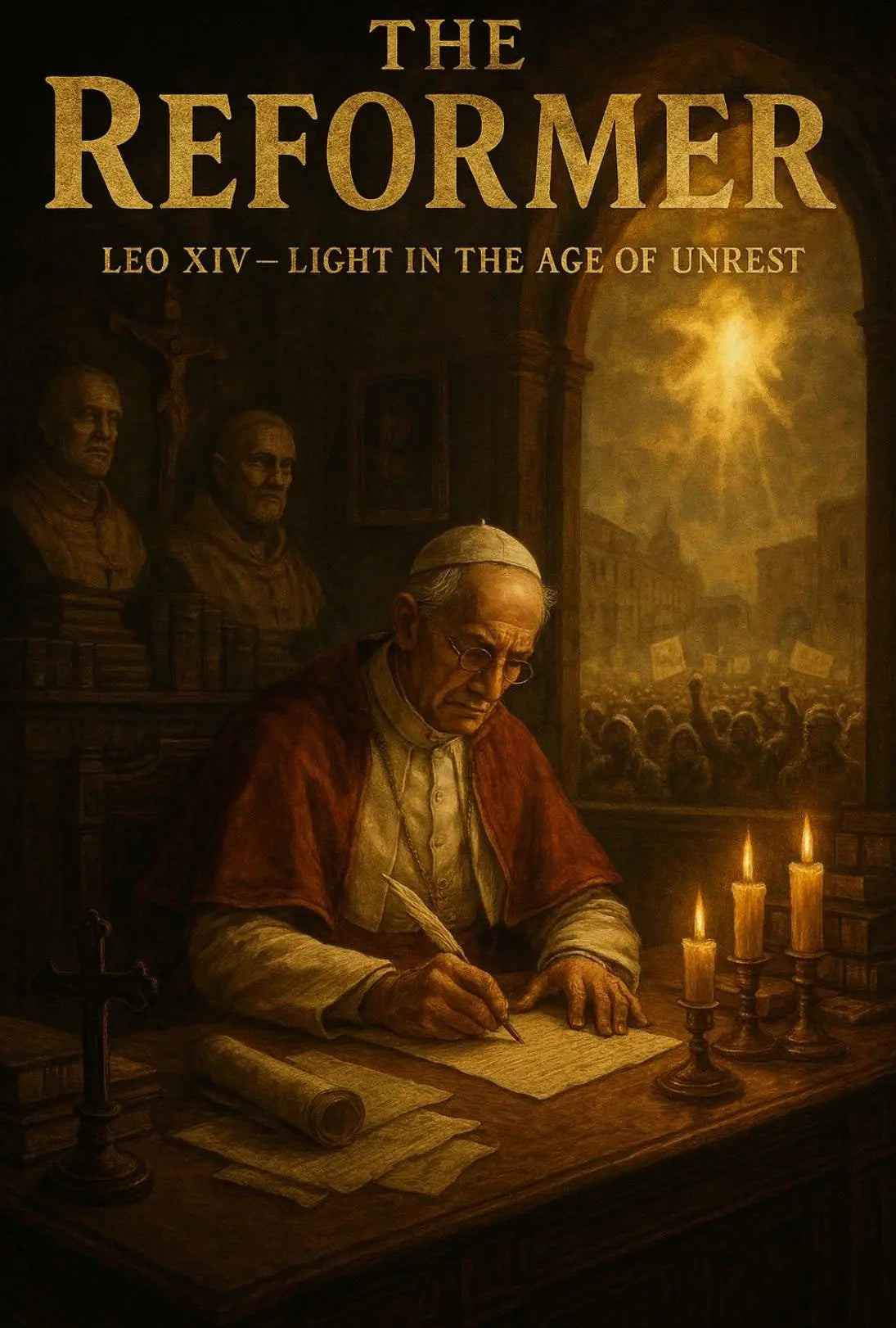 LEO XIV Era of Light Historical or Presidential Poster PosterGoat