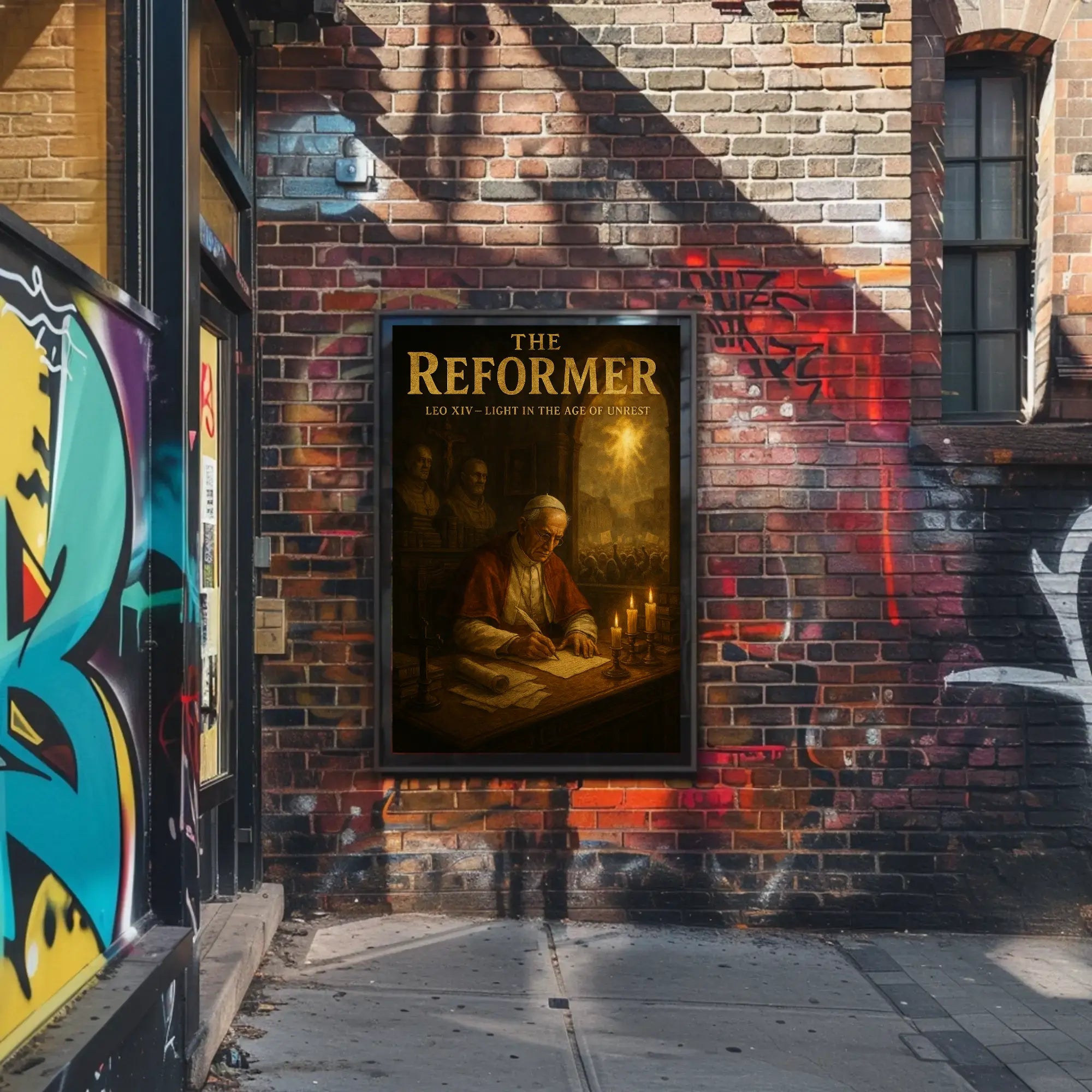 LEO XIV Era of Light Historical or Presidential Poster PosterGoat