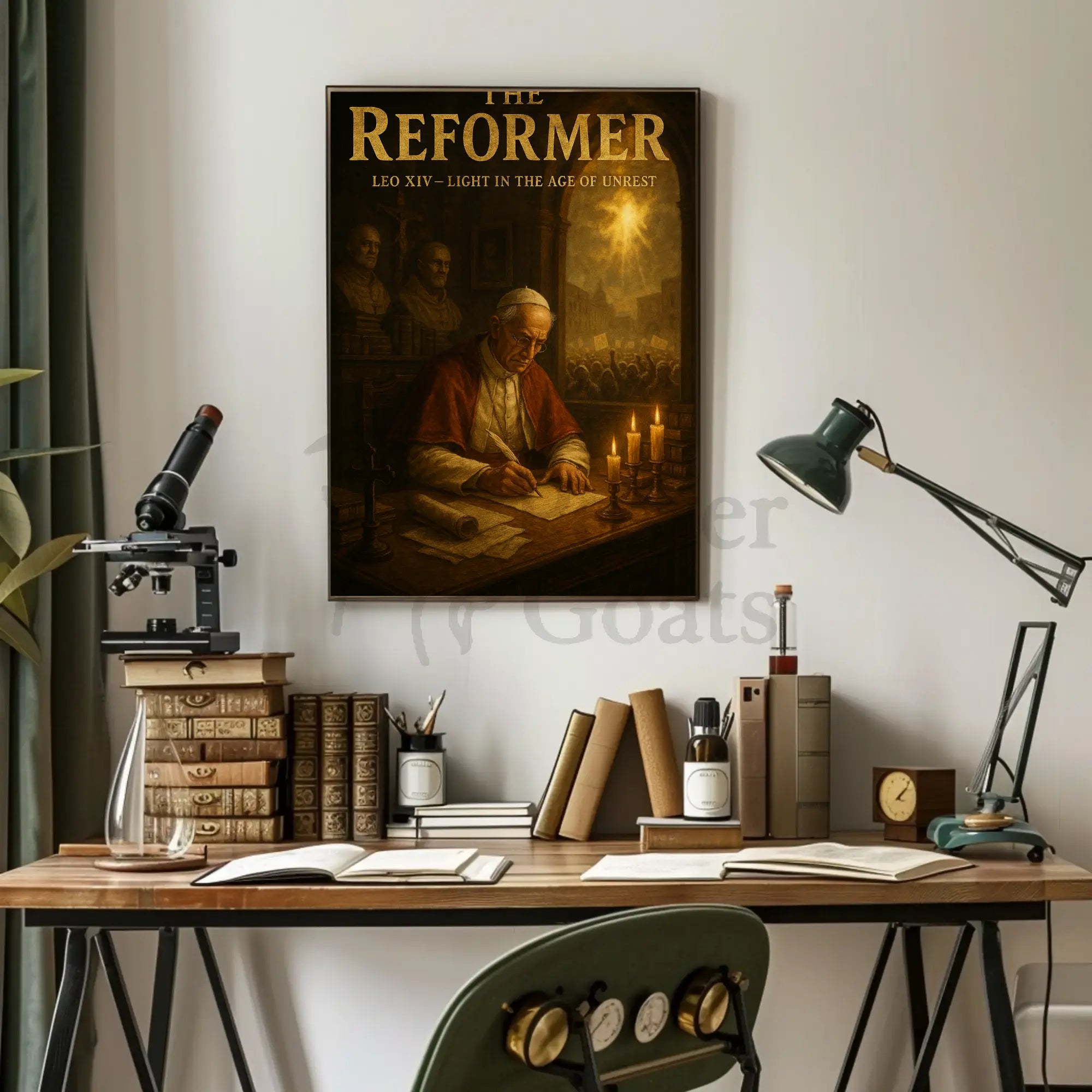 LEO XIV Era of Light Historical or Presidential Poster PosterGoat