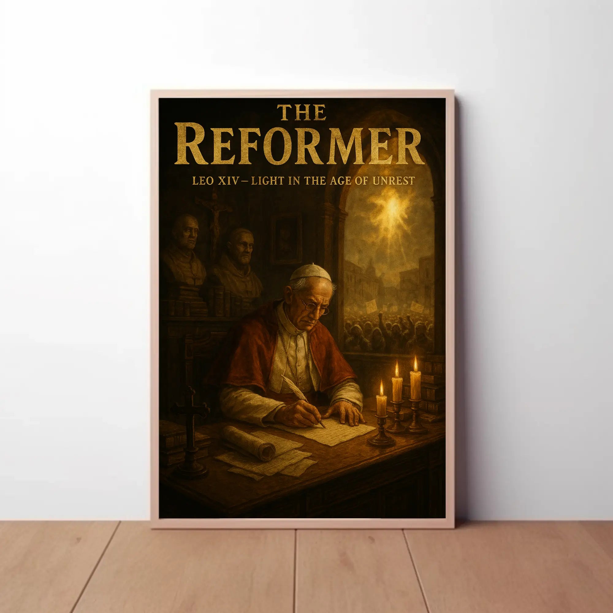 LEO XIV Era of Light Historical or Presidential Poster PosterGoat