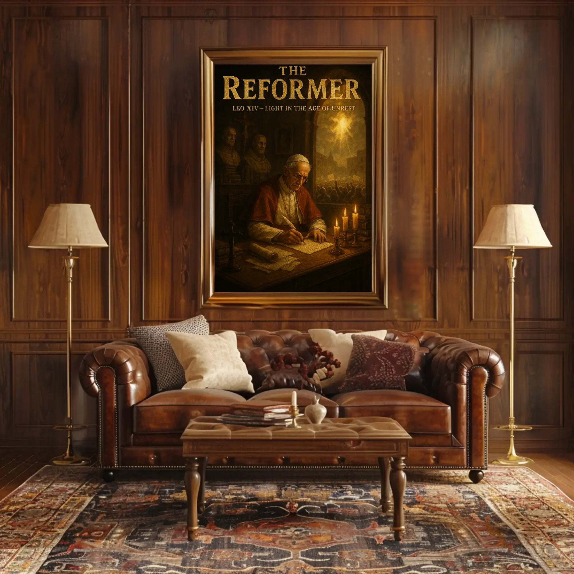 LEO XIV Era of Light Historical or Presidential Poster PosterGoat