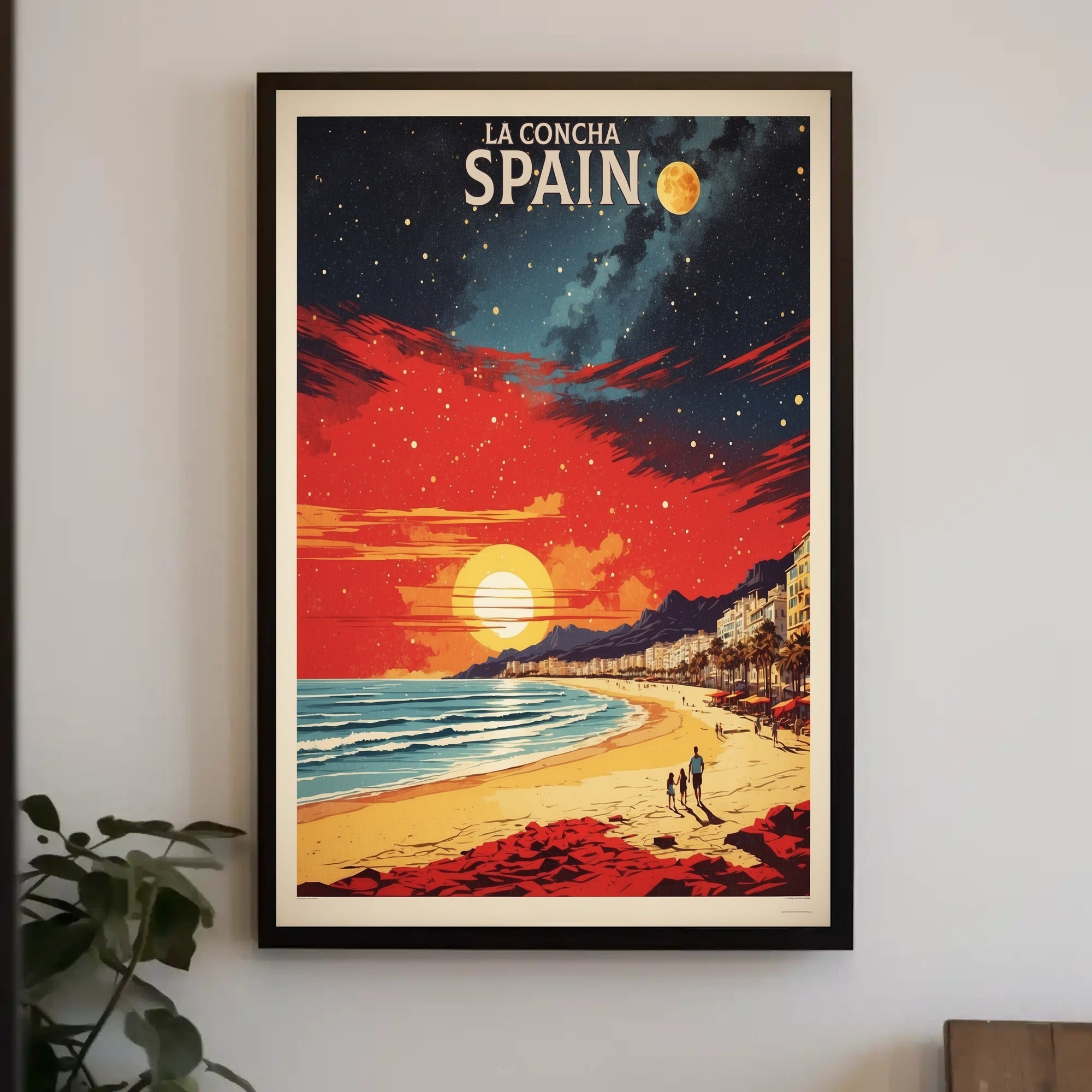 La Concha Vintage Travel Poster PosterGoat