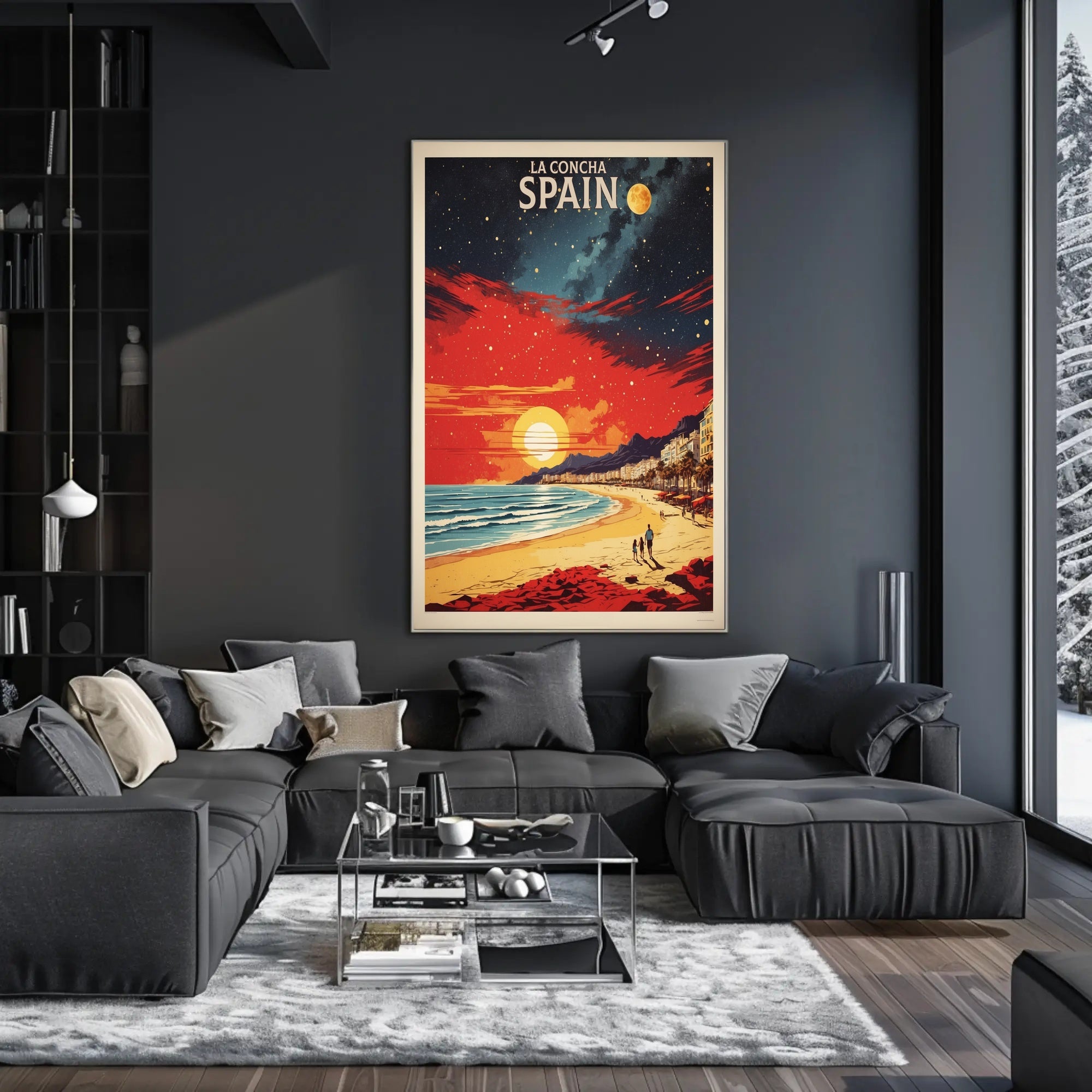 La Concha Vintage Travel Poster PosterGoat