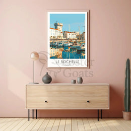 La Rochelle Coastal Charm Travel Poster PosterGoat