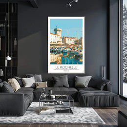 La Rochelle Coastal Charm Travel Poster PosterGoat