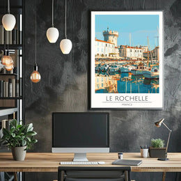 La Rochelle Coastal Charm Travel Poster PosterGoat
