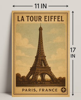 La Tour Eiffel Paris, France Poster PosterGoat