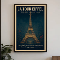 La Tour Eiffel Vintage Wall Art Print PosterGoat