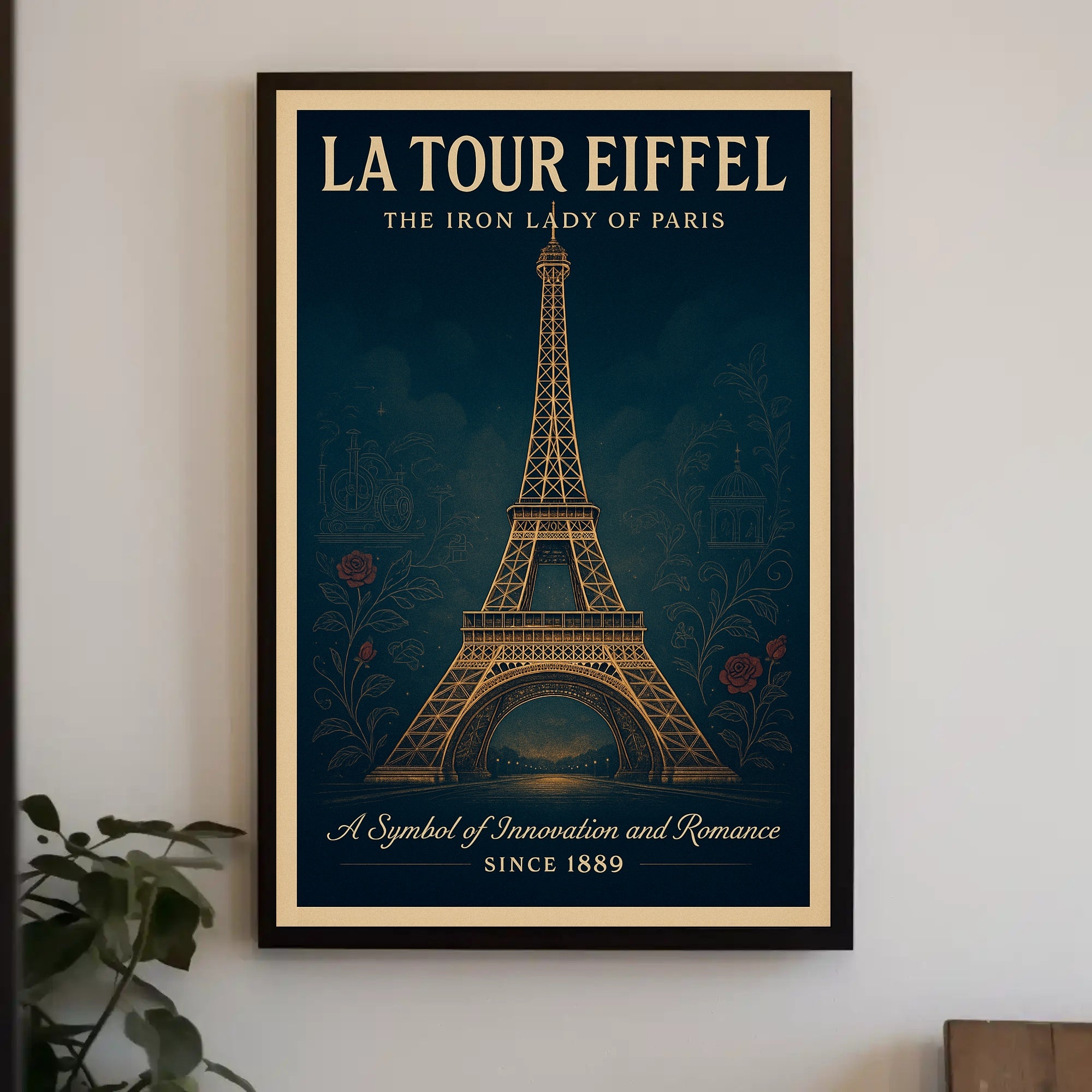 La Tour Eiffel Vintage Wall Art Print PosterGoat