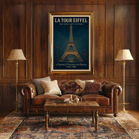 La Tour Eiffel Vintage Wall Art Print PosterGoat