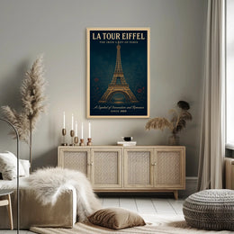 La Tour Eiffel Vintage Wall Art Print PosterGoat