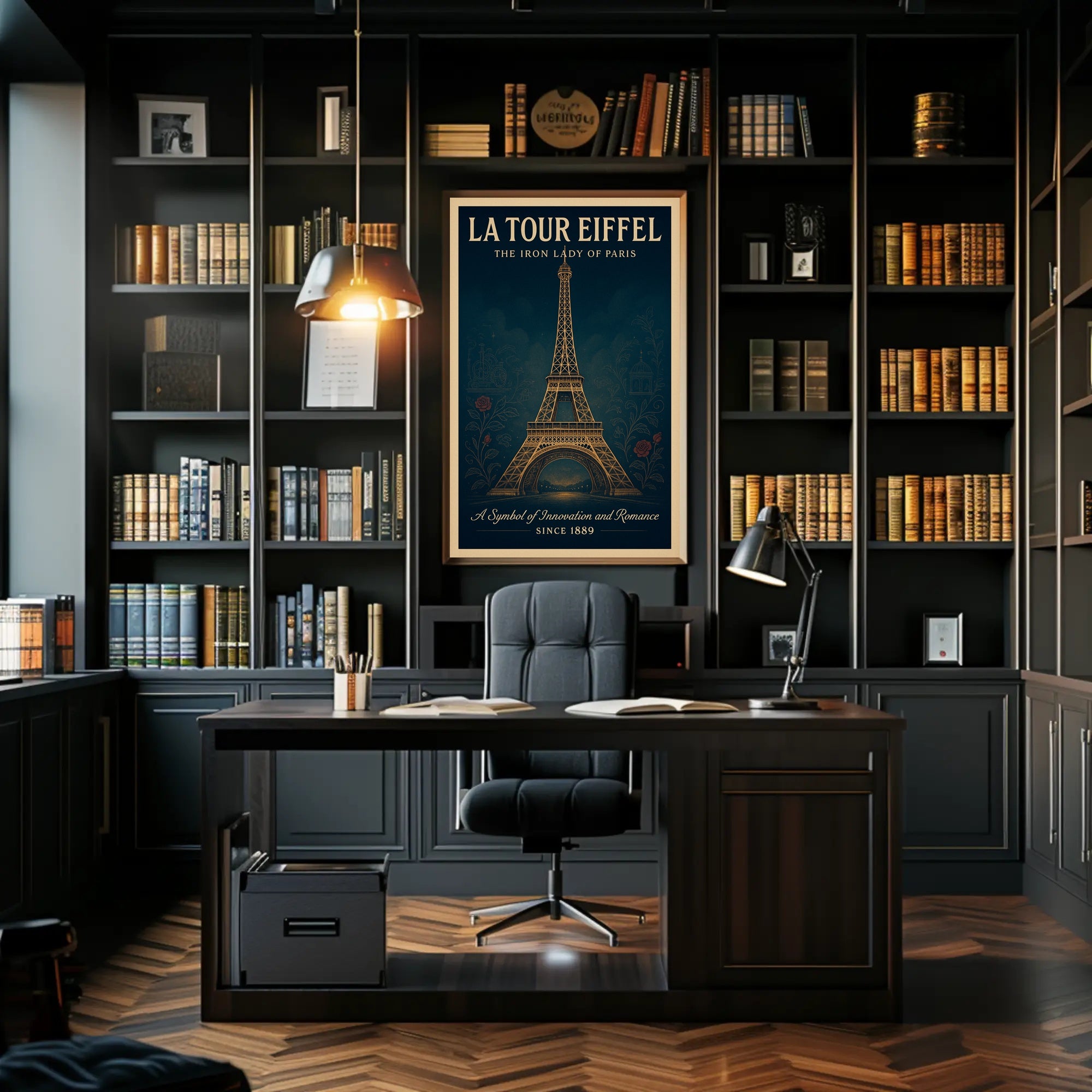 La Tour Eiffel Vintage Wall Art Print PosterGoat