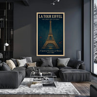 La Tour Eiffel Vintage Wall Art Print PosterGoat